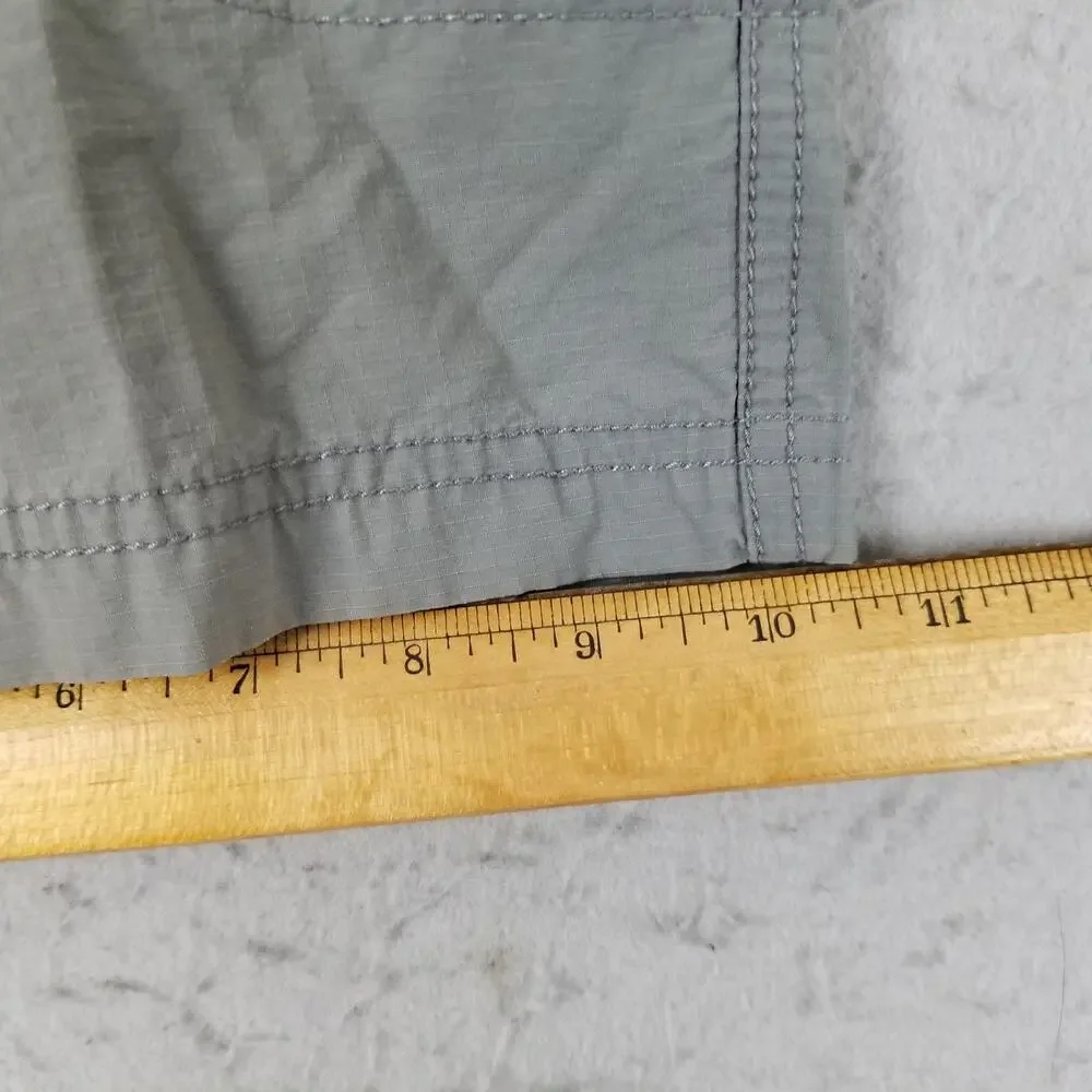 Hawke & Co‎ Shorts Mens 36 Gray Cargo Outdoor Lightweight Ripstop Pockets Nylon